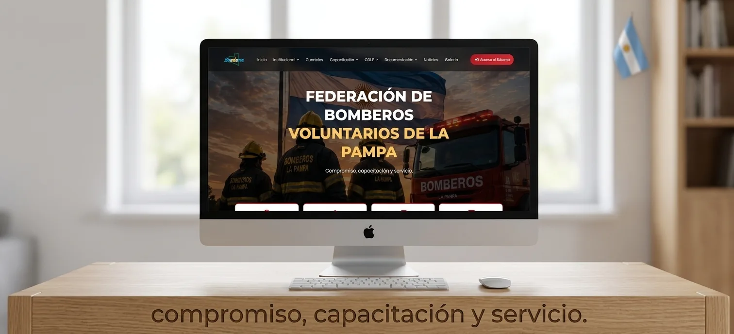 Relanzamiento de la pagina oficial de Federación Pampeana De Bomberos Voluntarios